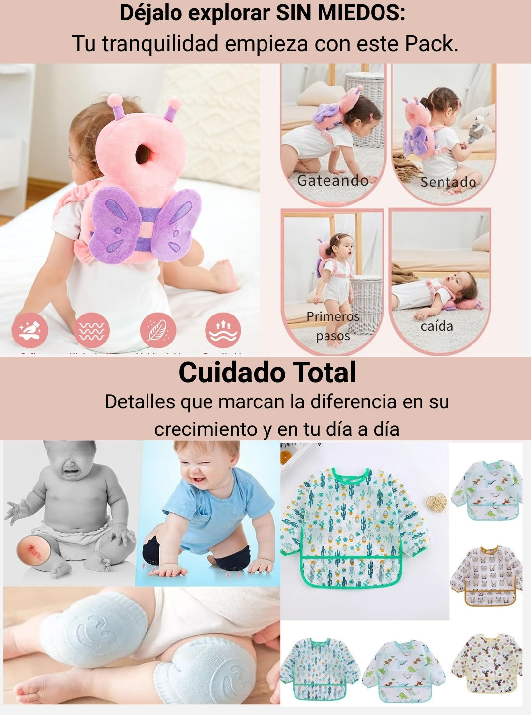 Pack Seguridad Total: Mochila Antigolpes + Kit de Protección "Primeros Pasos" (GRATIS)